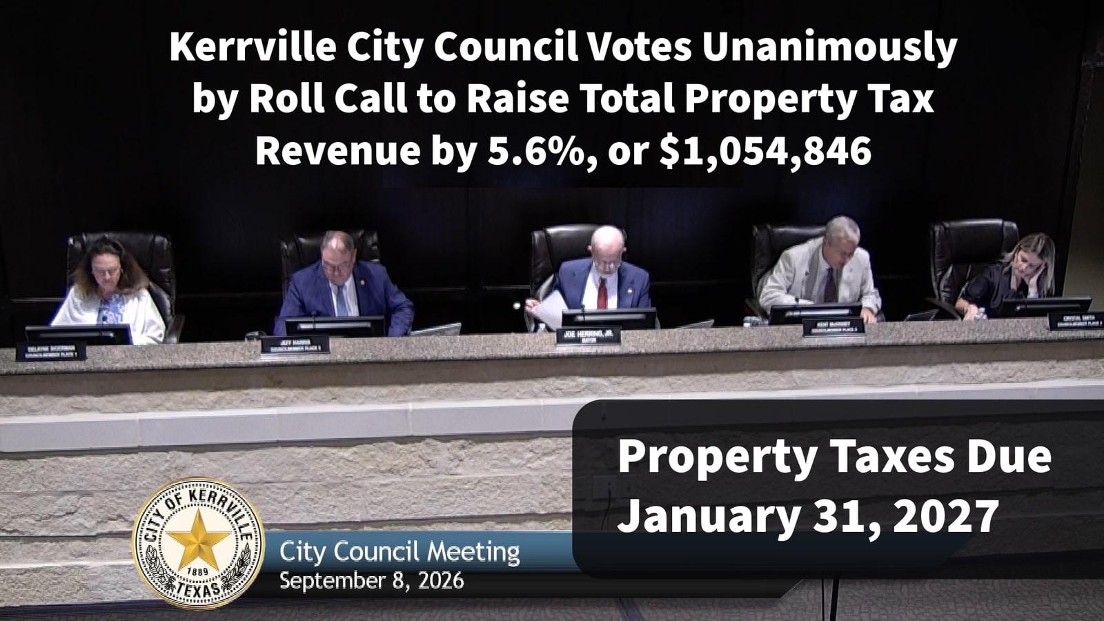 "I Wish I Had That Much Hair" — Mayor Herring's Response to Frustrated Taxpayer
