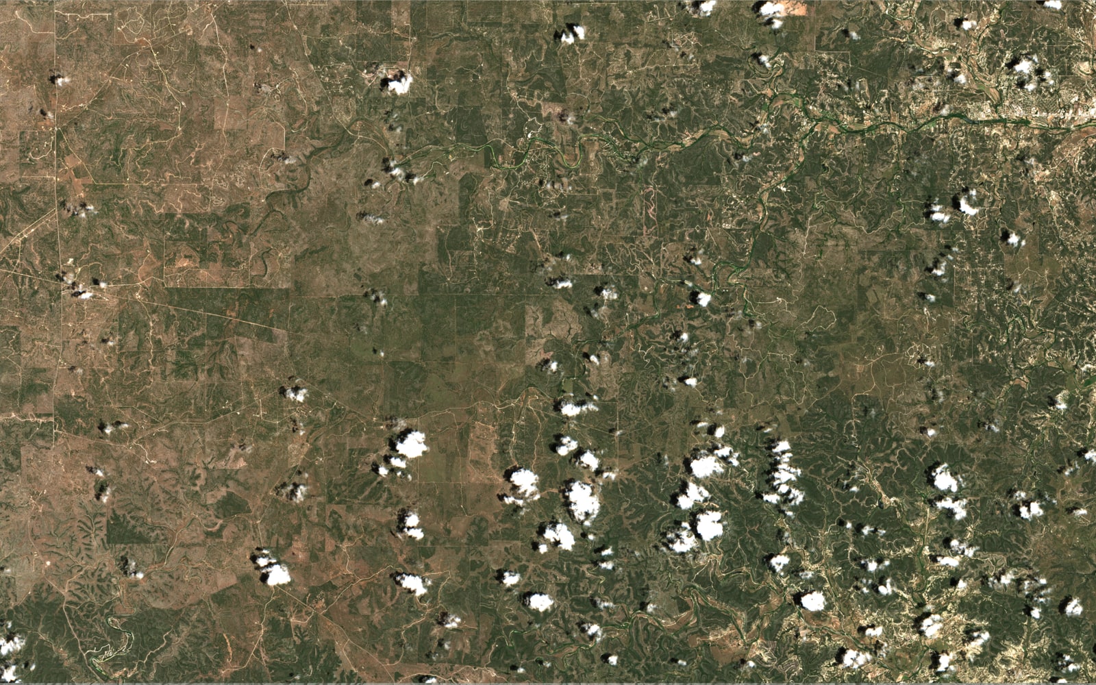 Sentinel-2: Kerr County, June 27, 2026